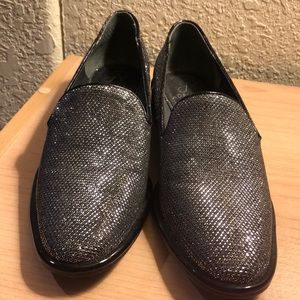 Silver loafers